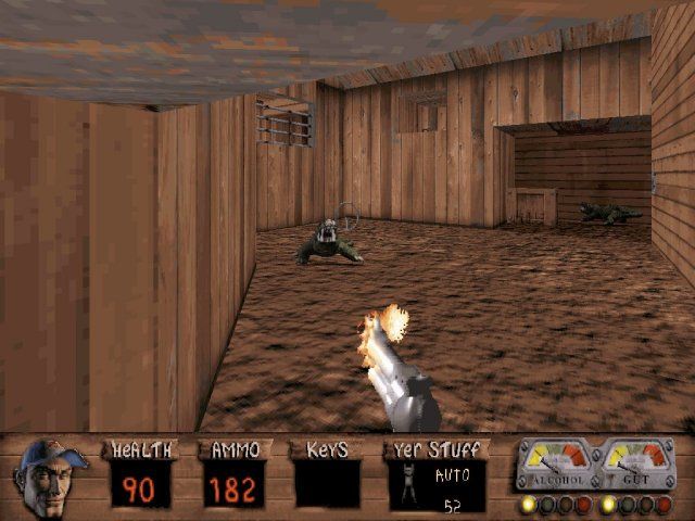 Screenshot of Redneck Rampage: Suckin' Grits on Route 66 (DOS, 1998 ...