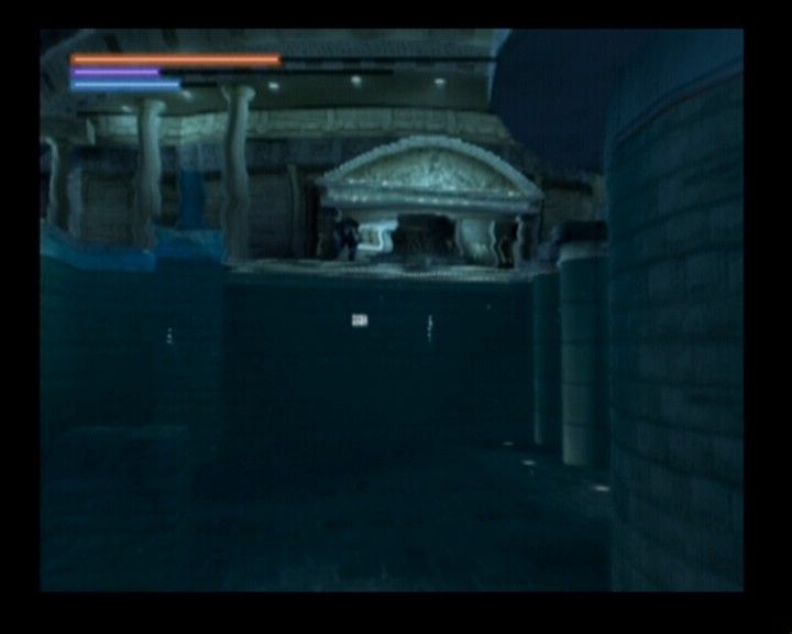 Death by Degrees (PlayStation 2) screenshot: When diving, the camera will automatically switch to 1st-person view.