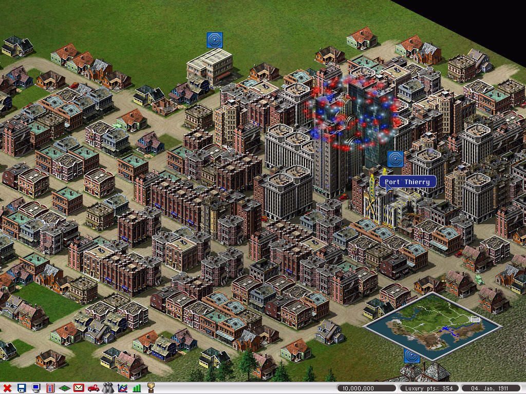 Industry Giant II (Windows) screenshot: Celebrating the new year