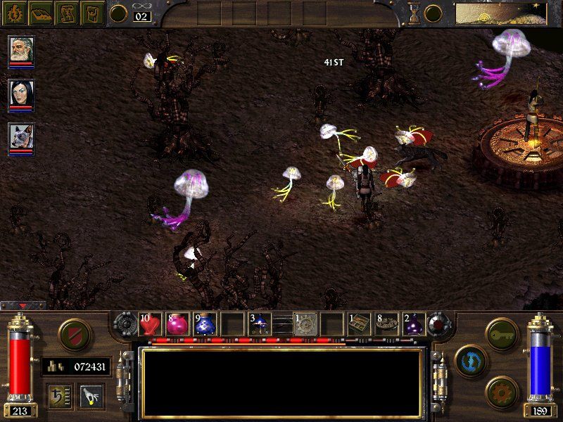 Arcanum: Of Steamworks & Magick Obscura (Windows) screenshot: Enemies can light up the fight