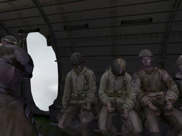 Medal of Honor: Allied Assault - Spearhead (Windows) screenshot: Just seconds before your plane gets shot