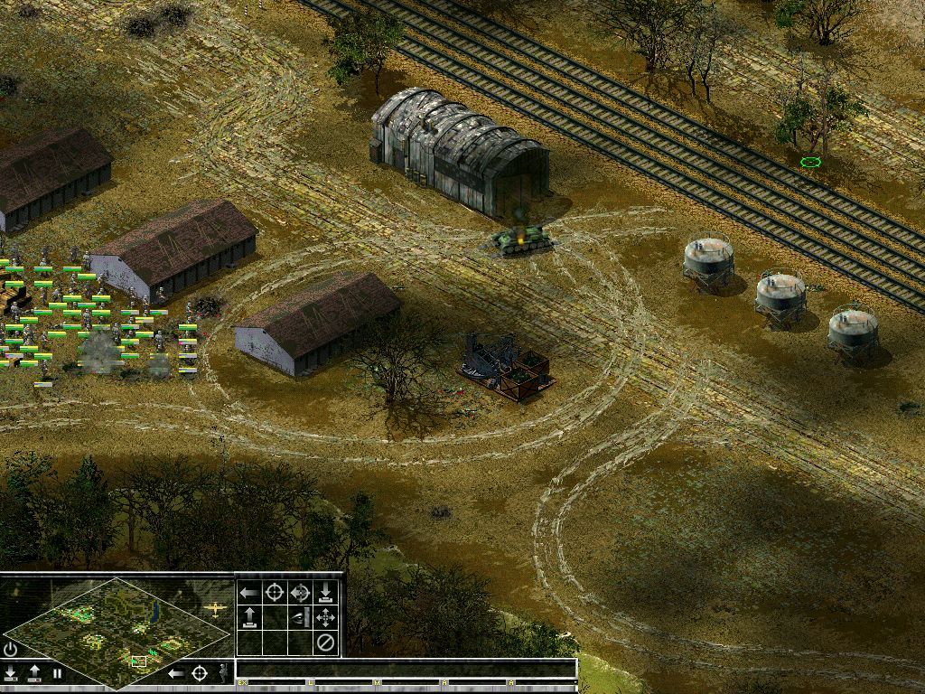 Sudden Strike II (Windows) screenshot: Attacking an soviet tank