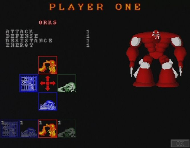 OloFight (Amiga) screenshot: Customise special moves