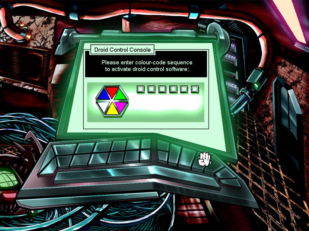 The White Chamber (Windows) screenshot: Color-coding puzzles