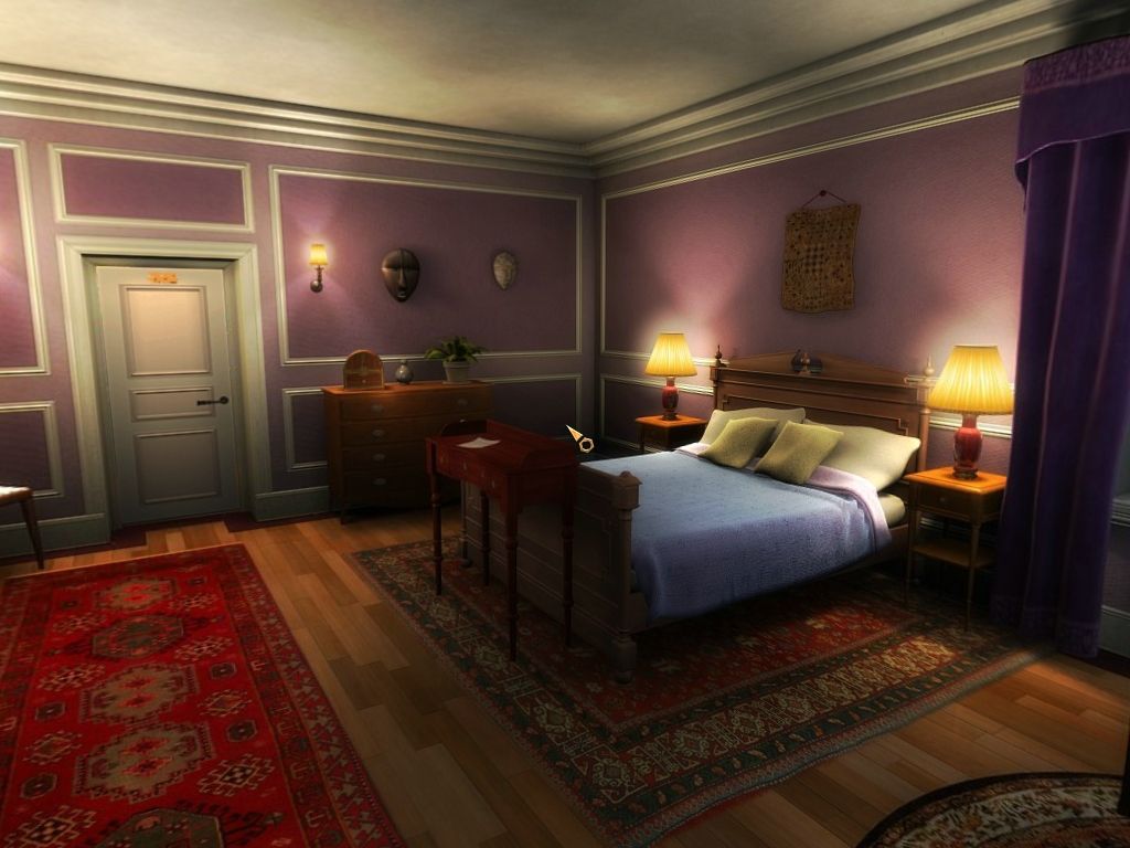 Safecracker: The Ultimate Puzzle Adventure (Windows) screenshot: The violet bedroom