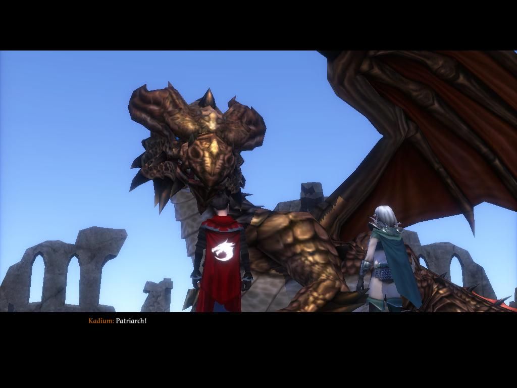SpellForce 2: Shadow Wars (Windows) screenshot: Dragons are your friend. Actually the main character is partly a dragon.