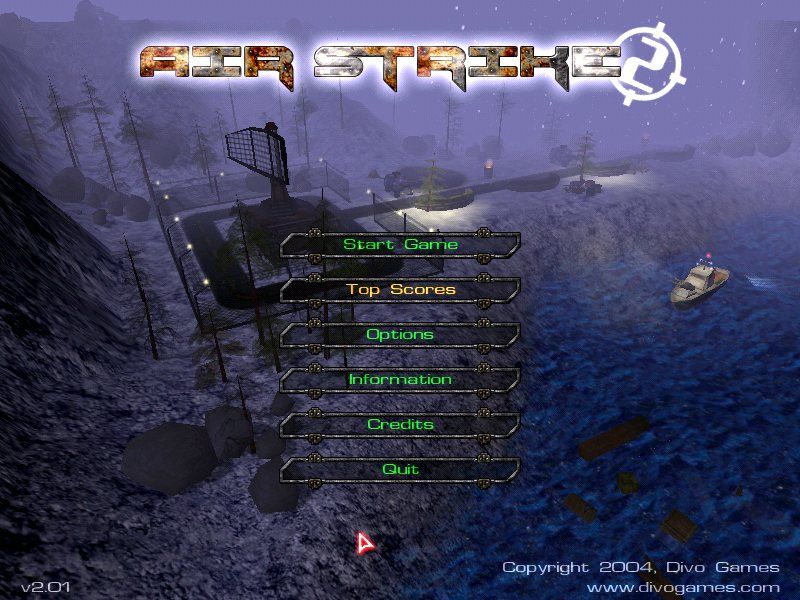 AirStrike 2 (Windows) screenshot: Main menu