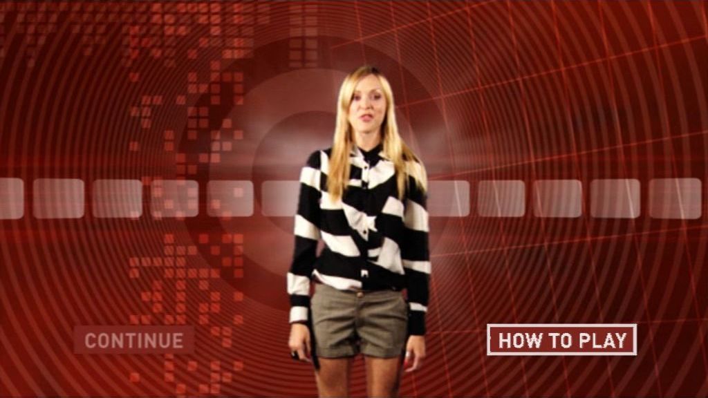 The X Factor: Interactive TV Game (DVD Player) screenshot: Here's Fearne introducing Round Three
