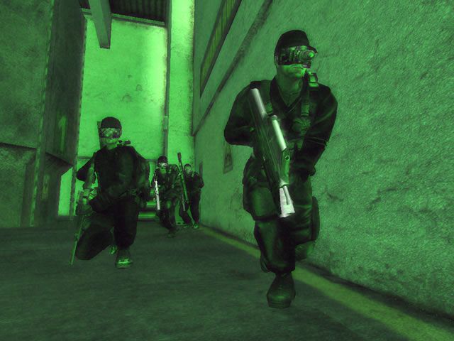 Conflict: Global Terror (Xbox) screenshot: Nightvision mode