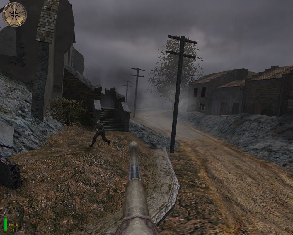 Medal of Honor: Allied Assault (Windows) screenshot: Turning a village into rubble