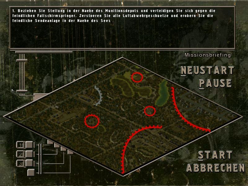 Sudden Strike II (Windows) screenshot: Briefing