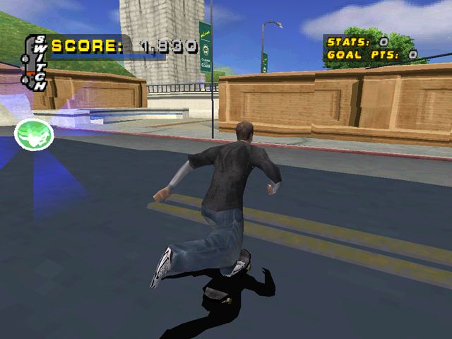 Tony Hawk's Pro Skater 4 (PlayStation) screenshot: Shoving off.