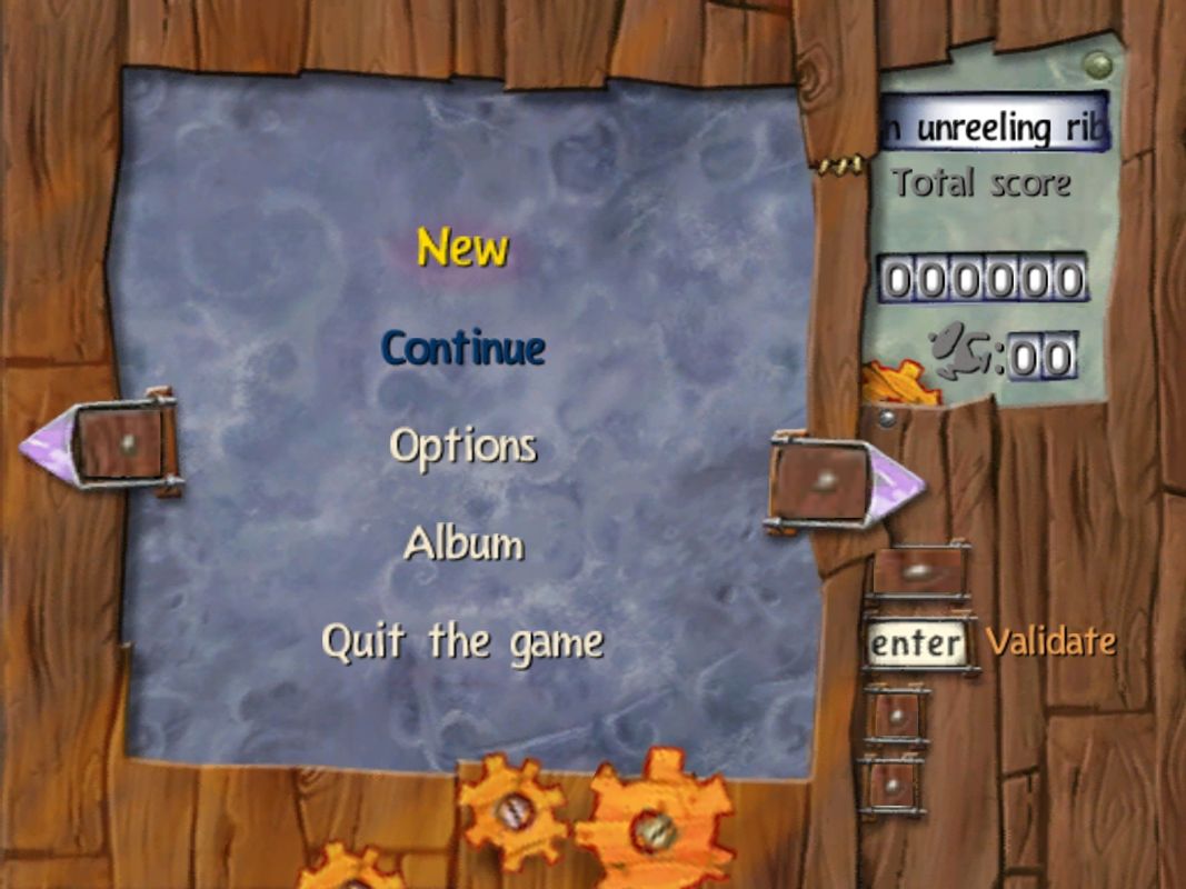 Rayman 3: Hoodlum Havoc (Windows) screenshot: Main menu