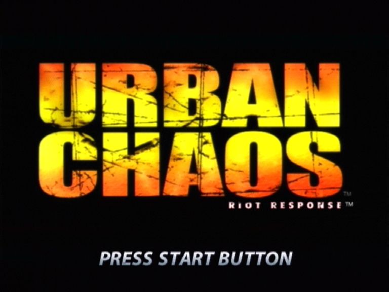 Urban Chaos: Riot Response (Xbox) screenshot: Urban Chaos Riot Response title screen