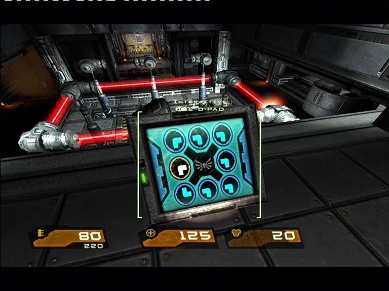 Quake 4 (Xbox 360) screenshot: There are a few puzzles to be solved in Quake 4