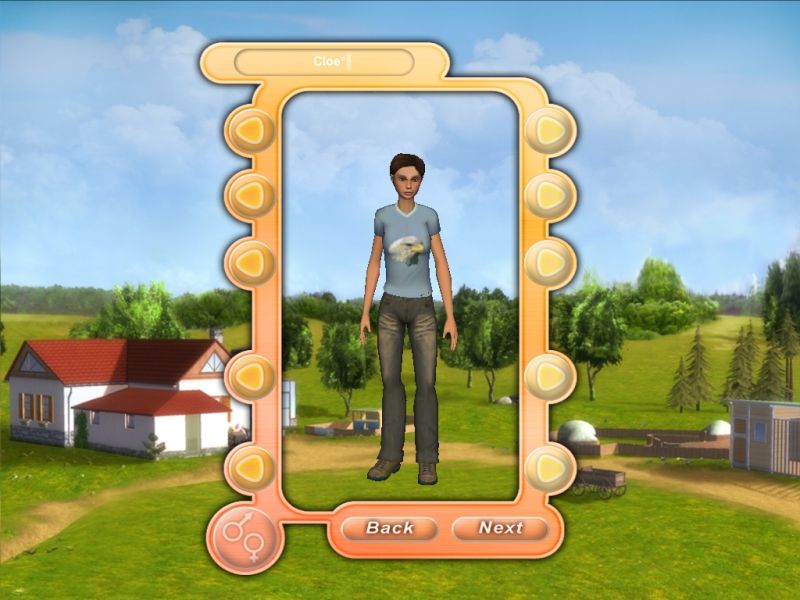 Meine Tierschule (Windows) screenshot: The character creation screen