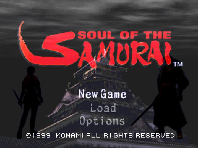 Soul of the Samurai (PlayStation) screenshot: Title screen