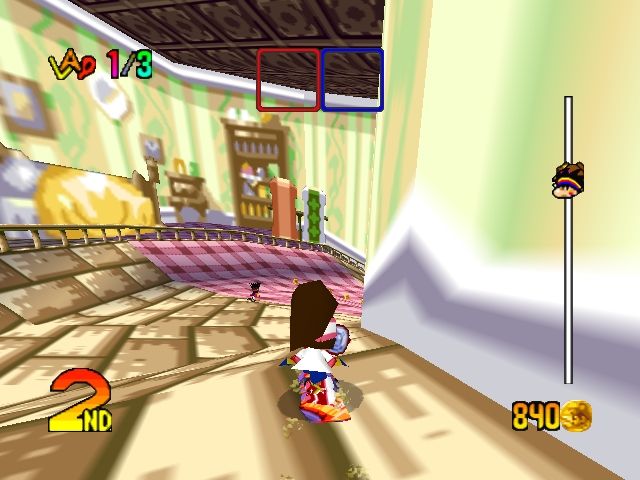 Snowboard Kids 2 (Nintendo 64) screenshot: "Linda's Castle" course
