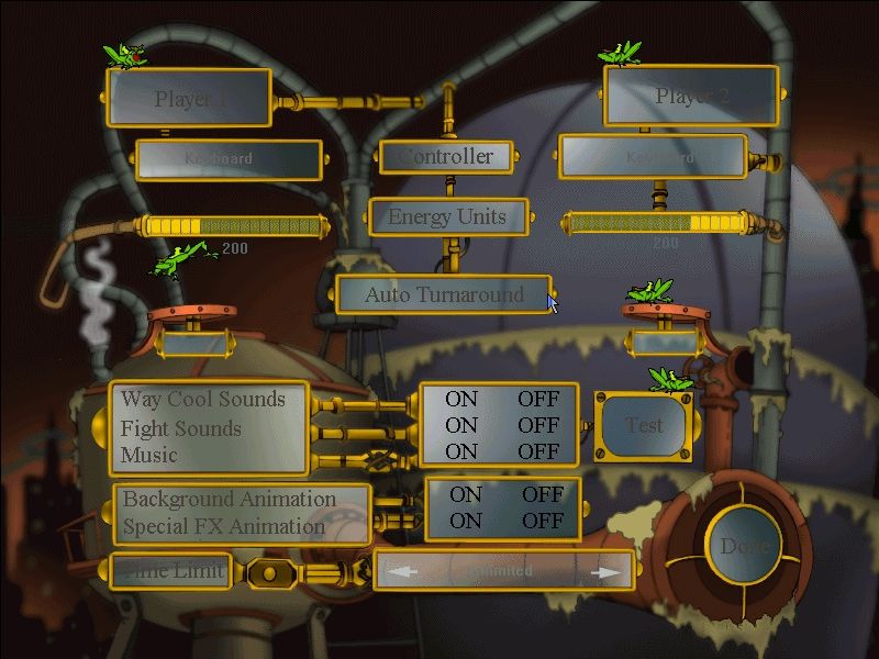 Battle Beast (Windows) screenshot: Main menu screen.