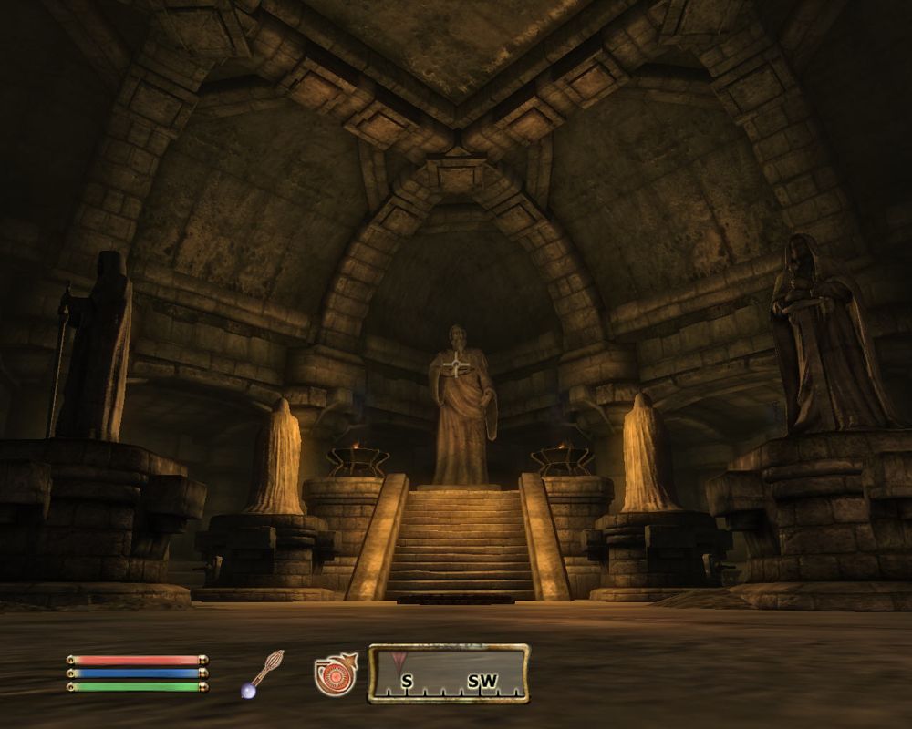 The Elder Scrolls IV: Knights of the Nine (Windows) screenshot: Challenging puzzles awaits you in the Fort Bulwark.