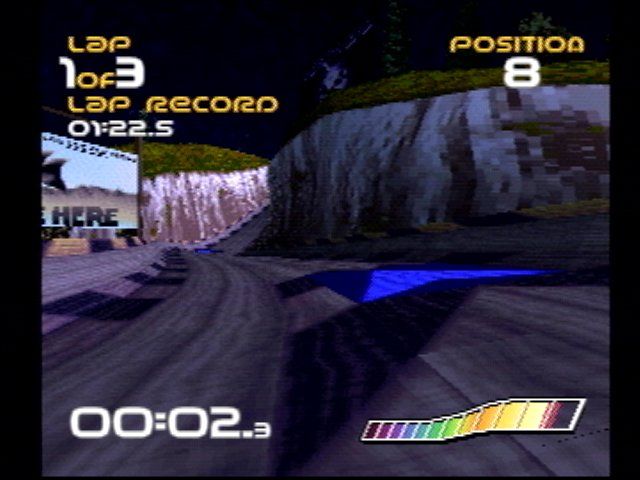 WipEout (PlayStation) screenshot: 1st-person view
