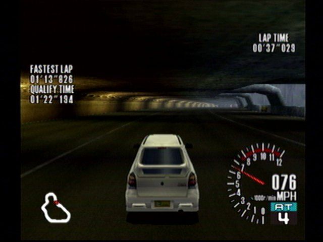 Sega GT (Dreamcast) screenshot: License qualifying race