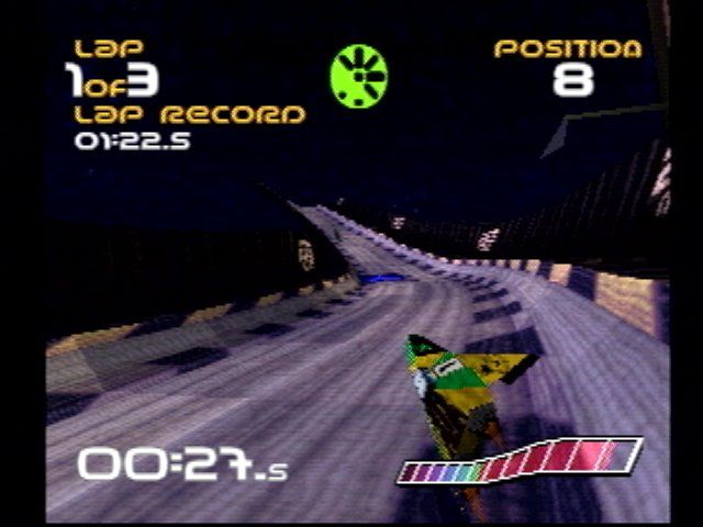 WipEout (PlayStation) screenshot: 3rd-person view