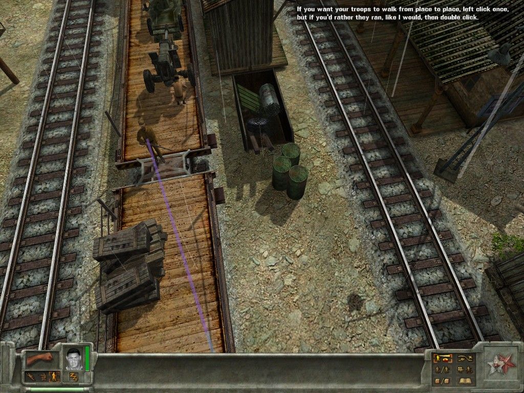 Korea: Forgotten Conflict (Windows) screenshot: You can see the enemies' line of sight.