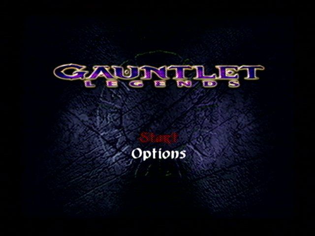 Gauntlet: Legends (Dreamcast) screenshot: Main menu