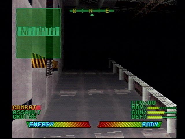 Space Griffon VF-9 (PlayStation) screenshot: Nice draw distance...