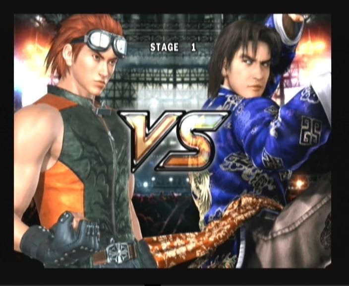Tekken 5 (PlayStation 2) screenshot: Getting ready to fight.