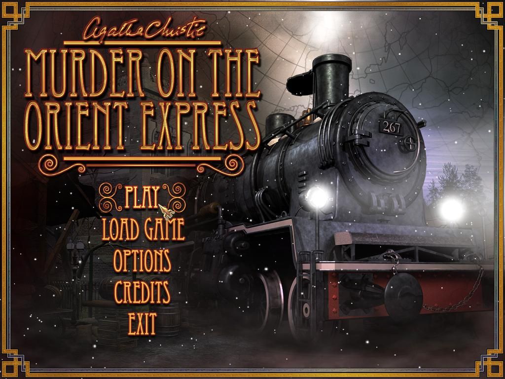 Agatha Christie: Murder on the Orient Express (Windows) screenshot: Main menu