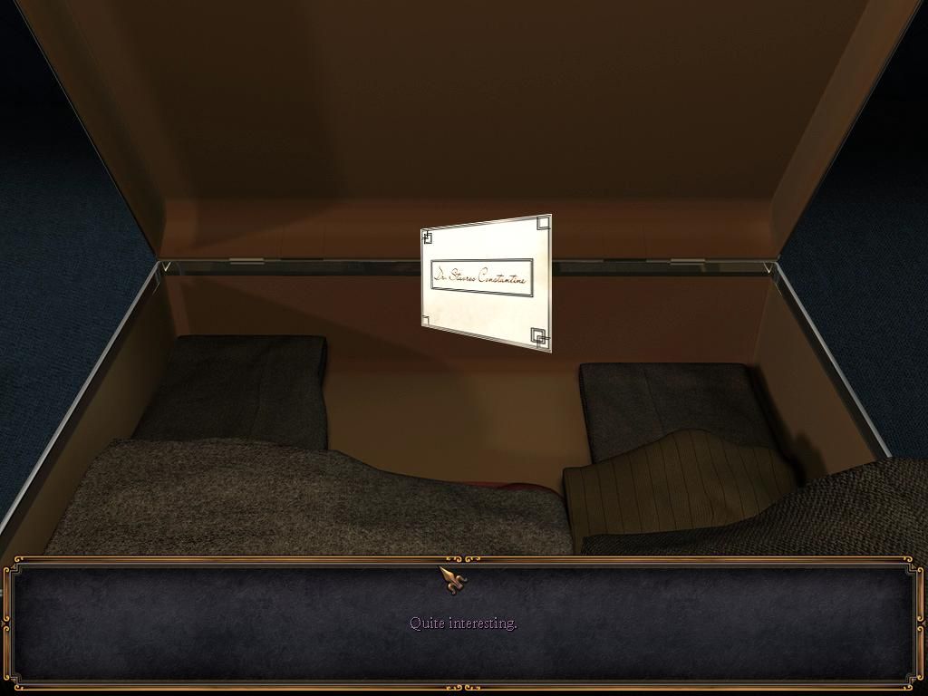Agatha Christie: Murder on the Orient Express (Windows) screenshot: Searching luggage for clues.