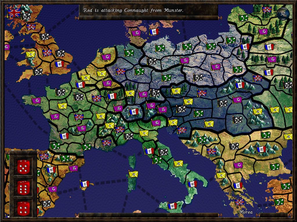 Risk: The Game of Global Domination (Windows) screenshot: Battleground Europe