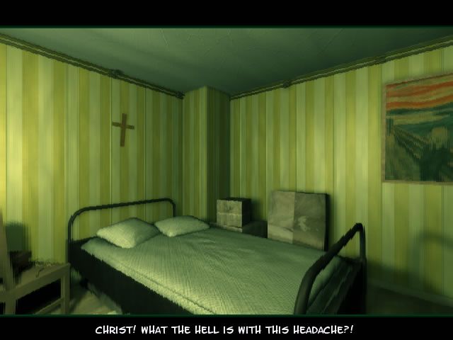 Heartland Deluxe (Windows) screenshot: Sudden headaches appear, and the screen blurs.