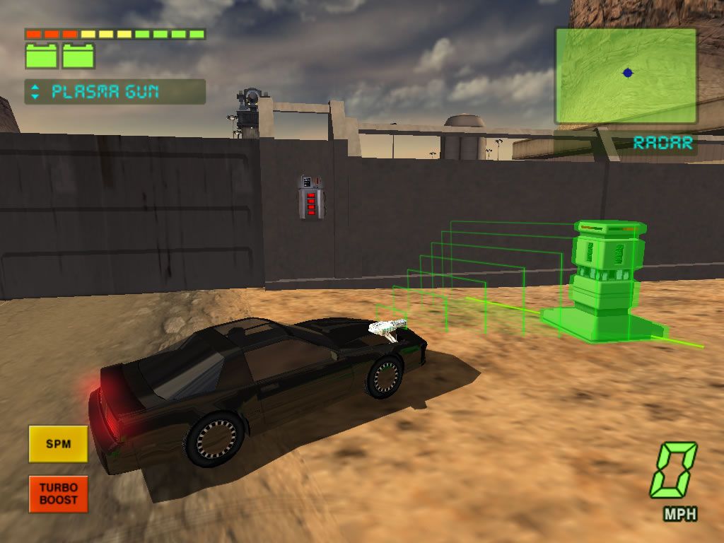 Knight Rider 2: The Game (Windows) screenshot: Hack terminals to open entrances.