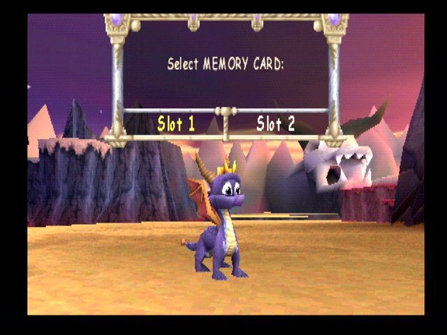 Spyro 2: Ripto's Rage! (PlayStation) screenshot: Main menu