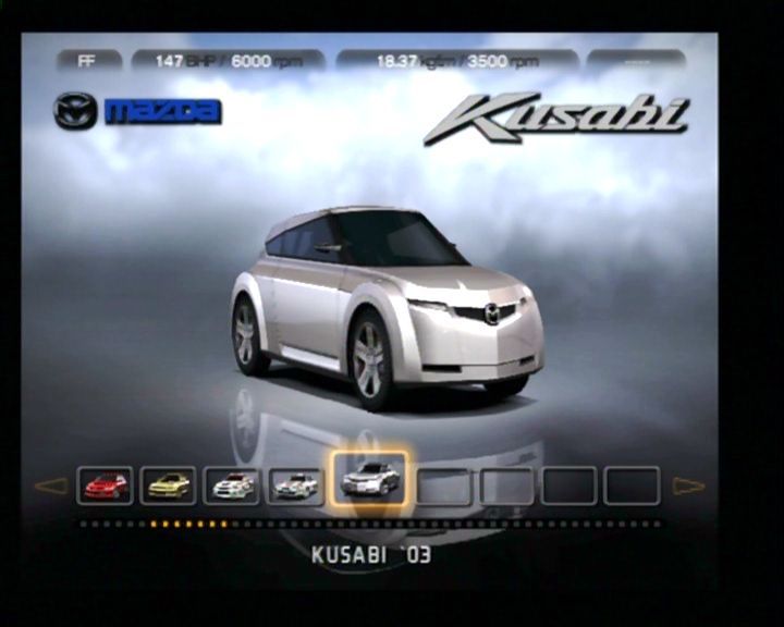 Gran Turismo 4: "Prologue" (PlayStation 2) screenshot: Mazda KUSABI concept