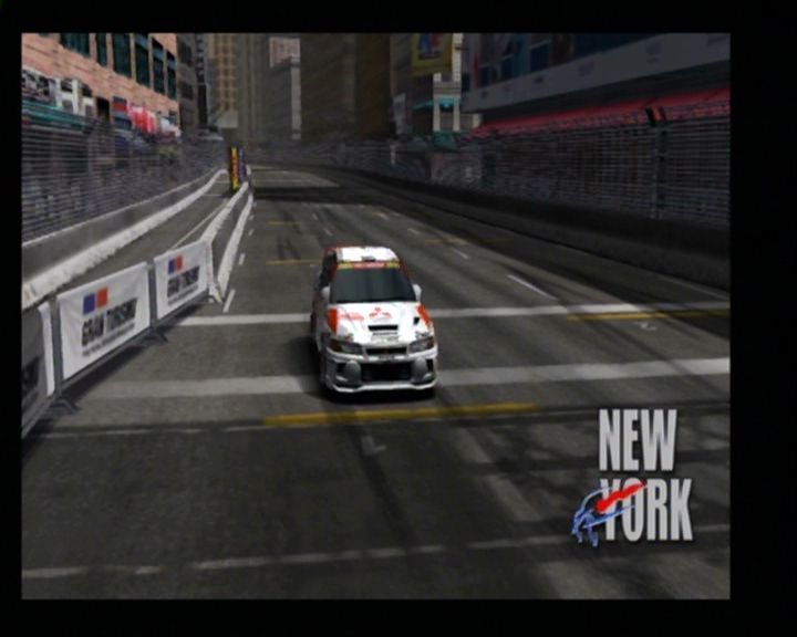 Gran Turismo 4: "Prologue" (PlayStation 2) screenshot: Preparing to race in the Big Apple.