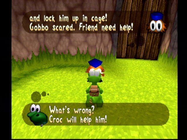 Croc 2 (PlayStation) screenshot: In conversation