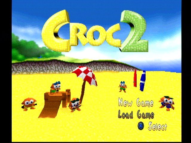 Croc 2 (PlayStation) screenshot: Main menu