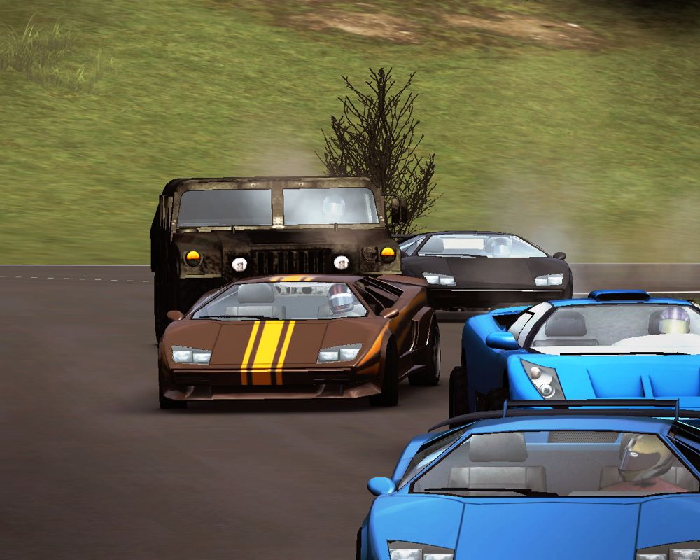 Crashday (Windows) screenshot: The cars have been nicely modeled.
