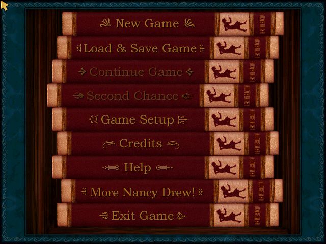 Nancy Drew: The Creature of Kapu Cave (Windows) screenshot: Main menu