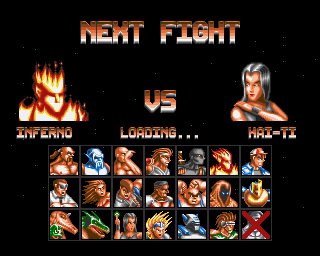 Ultimate Body Blows (Amiga CD32) screenshot: Character selection