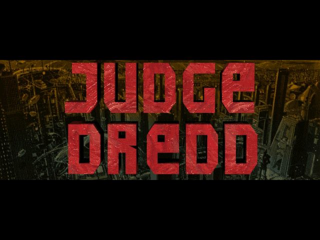 Judge Dredd Pinball (DOS) screenshot: Title screen