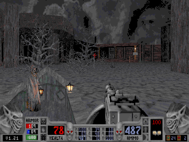 Cryptic Passage for Blood (DOS) screenshot: The dark Carpathian swamps...