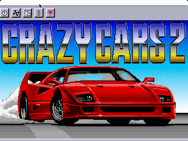 F40 Pursuit Simulator (Macintosh) screenshot: Title screen