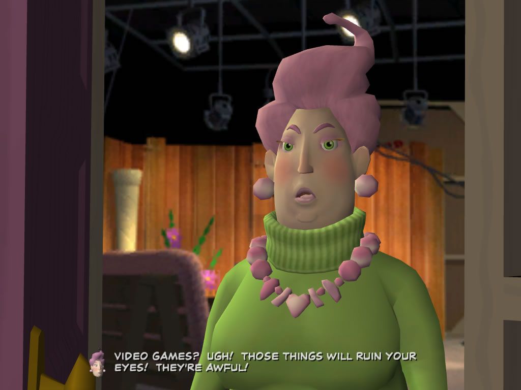 Sam & Max: Episode 2 - Situation: Comedy (Windows) screenshot: Myra, the Oprah Winfrey clone