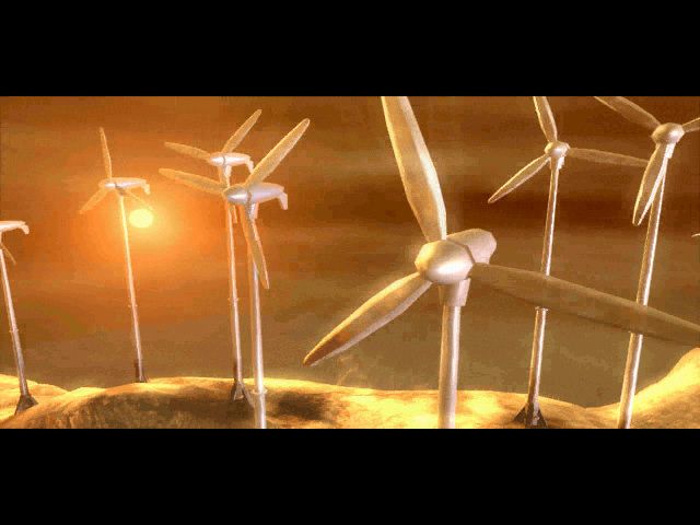 Dreams to Reality (Windows) screenshot: Windmills from the intro sequence