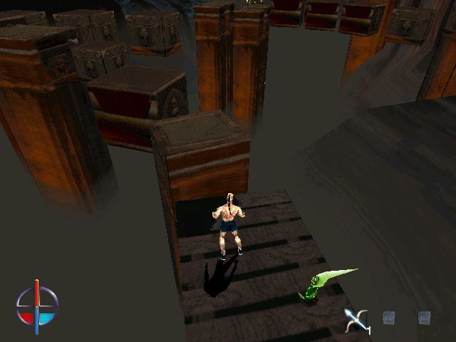 Dreams to Reality (Windows) screenshot: The snake pit. You have to do a lot of jumping around here.